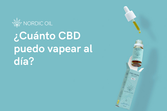 ¿Cuánto CBD puedo vapear al día?