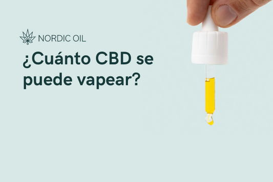 ¿Cuánto CBD se puede vapear?