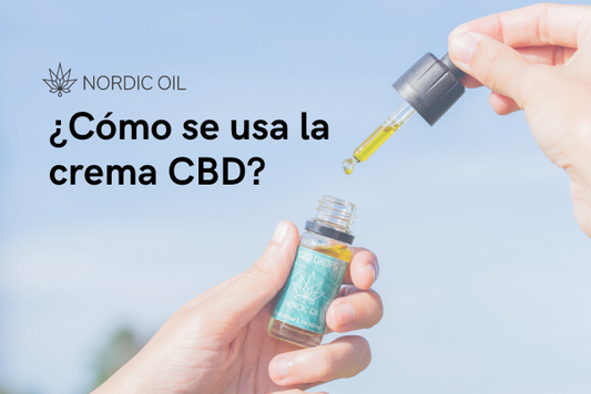 ¿Cómo se usa la crema CBD?