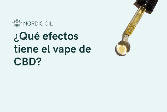 ¿Qué efectos tiene el vape de CBD?
