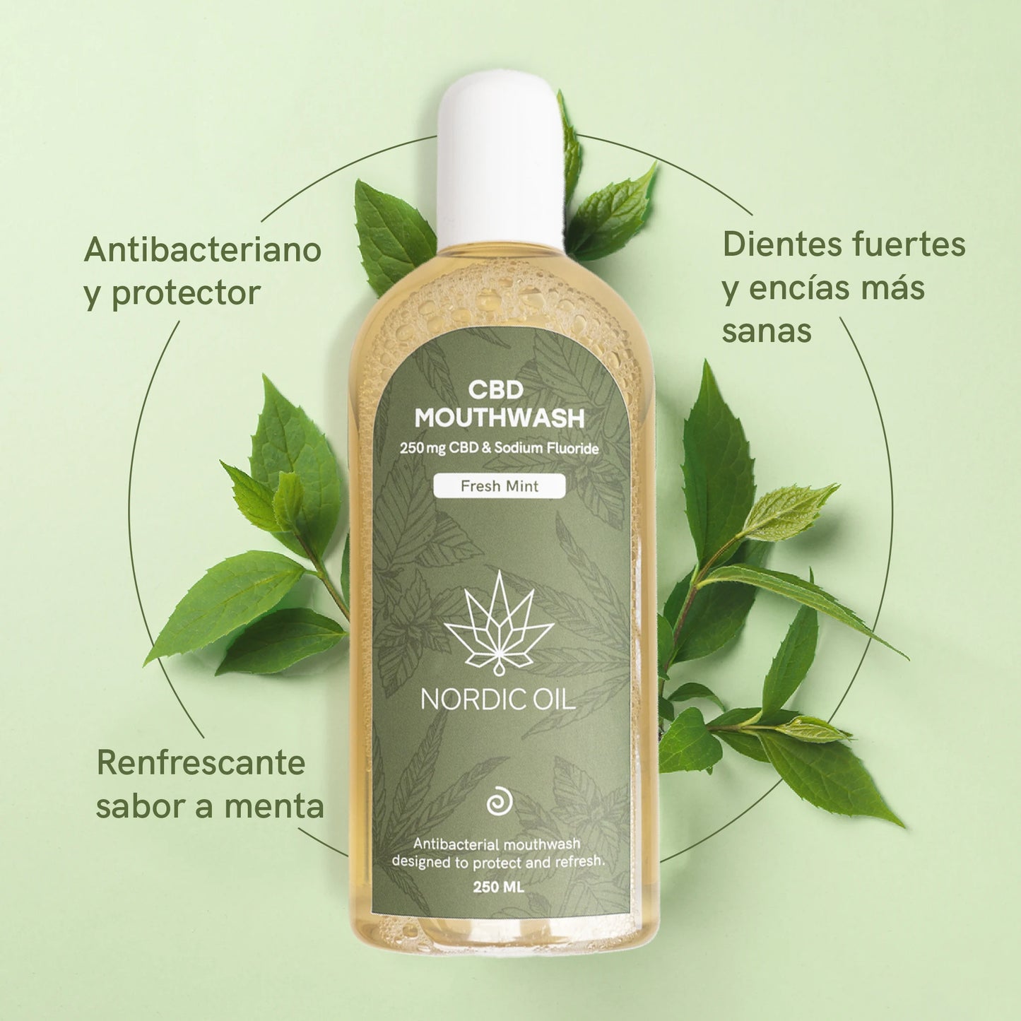 Enjuague bucal con CBD