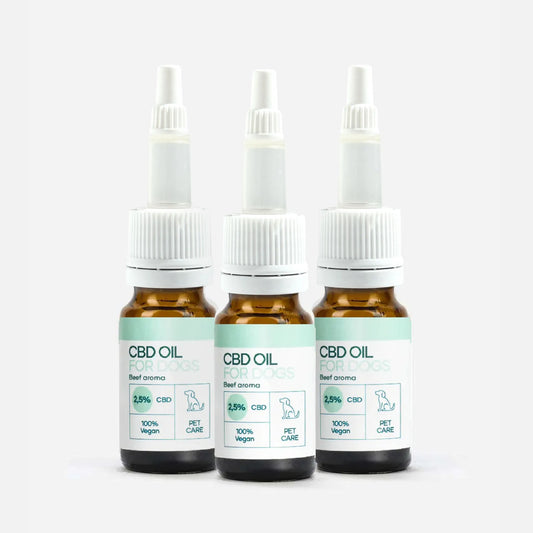3POR2: Aceite CBD para Perros - Carne - (2,5%)