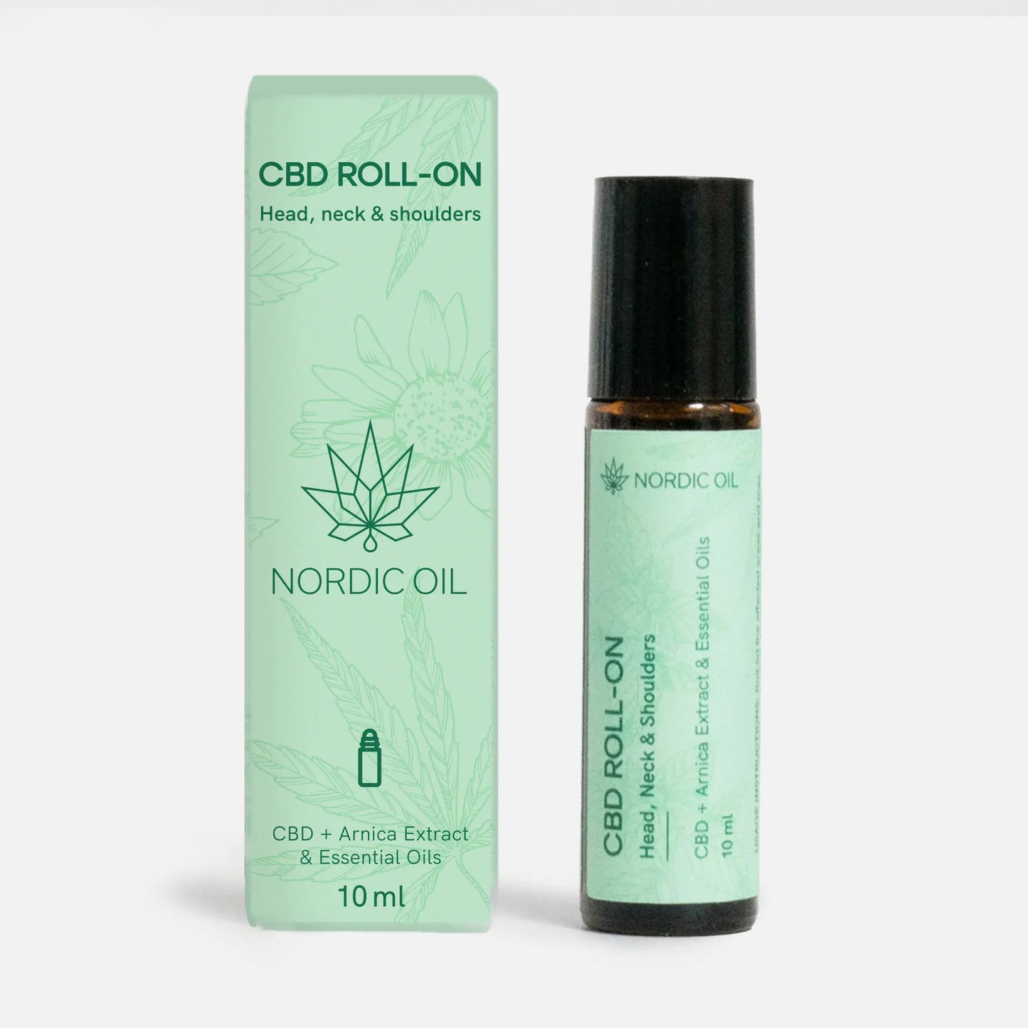CBD Roll-On Nordic Oil para cabeza, cuello y hombros (10 ml)