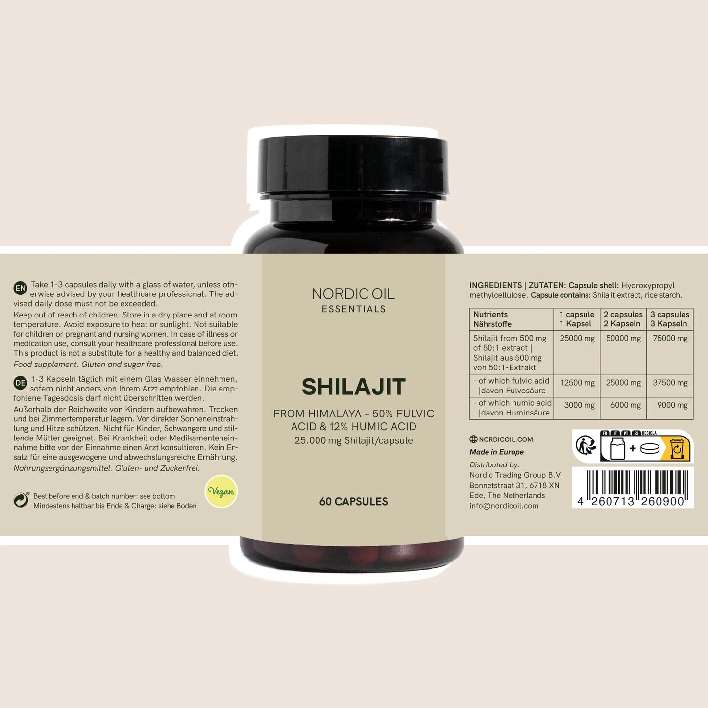 Cápsulas de Shilajit