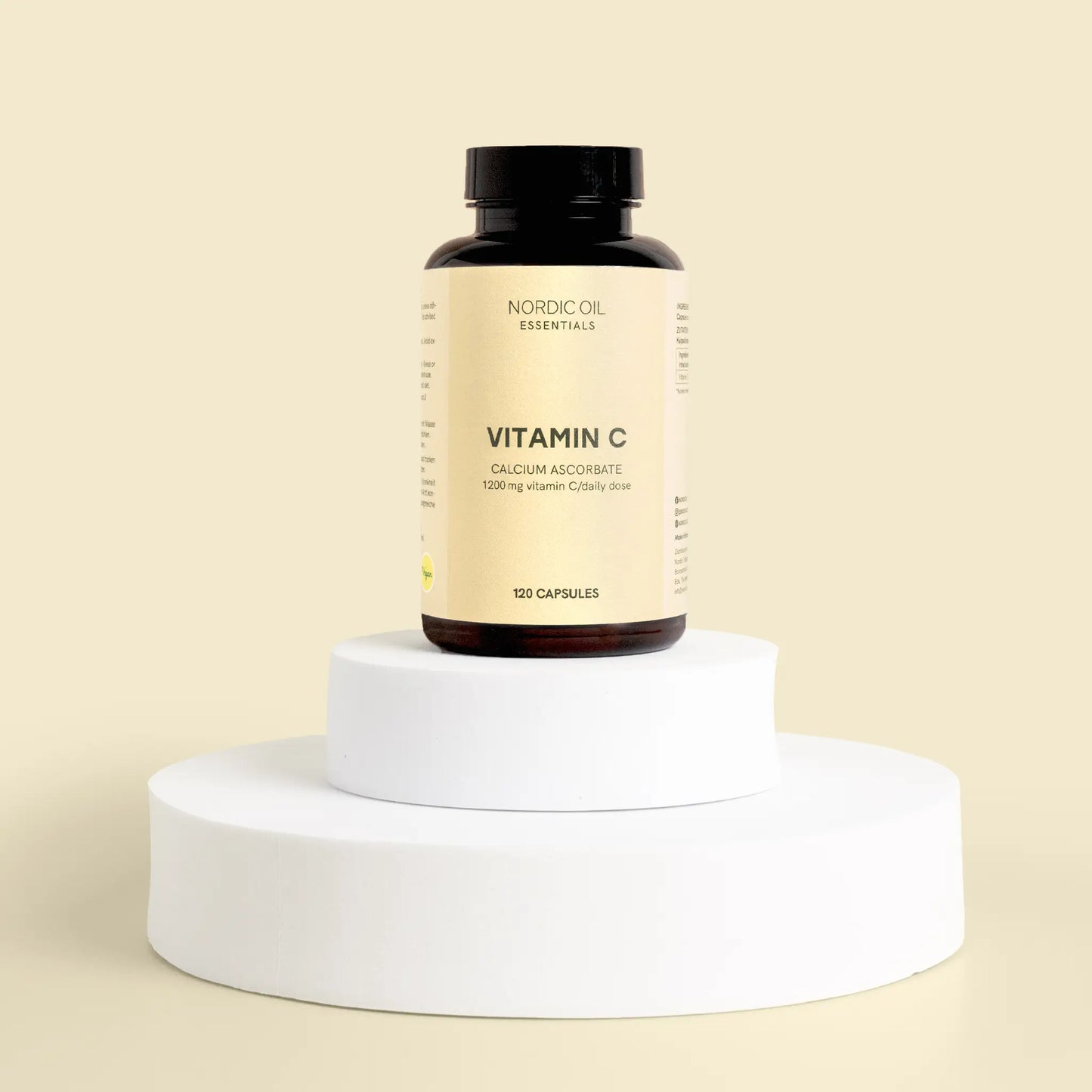 un paquete nordic oil vitamin c cápsulas