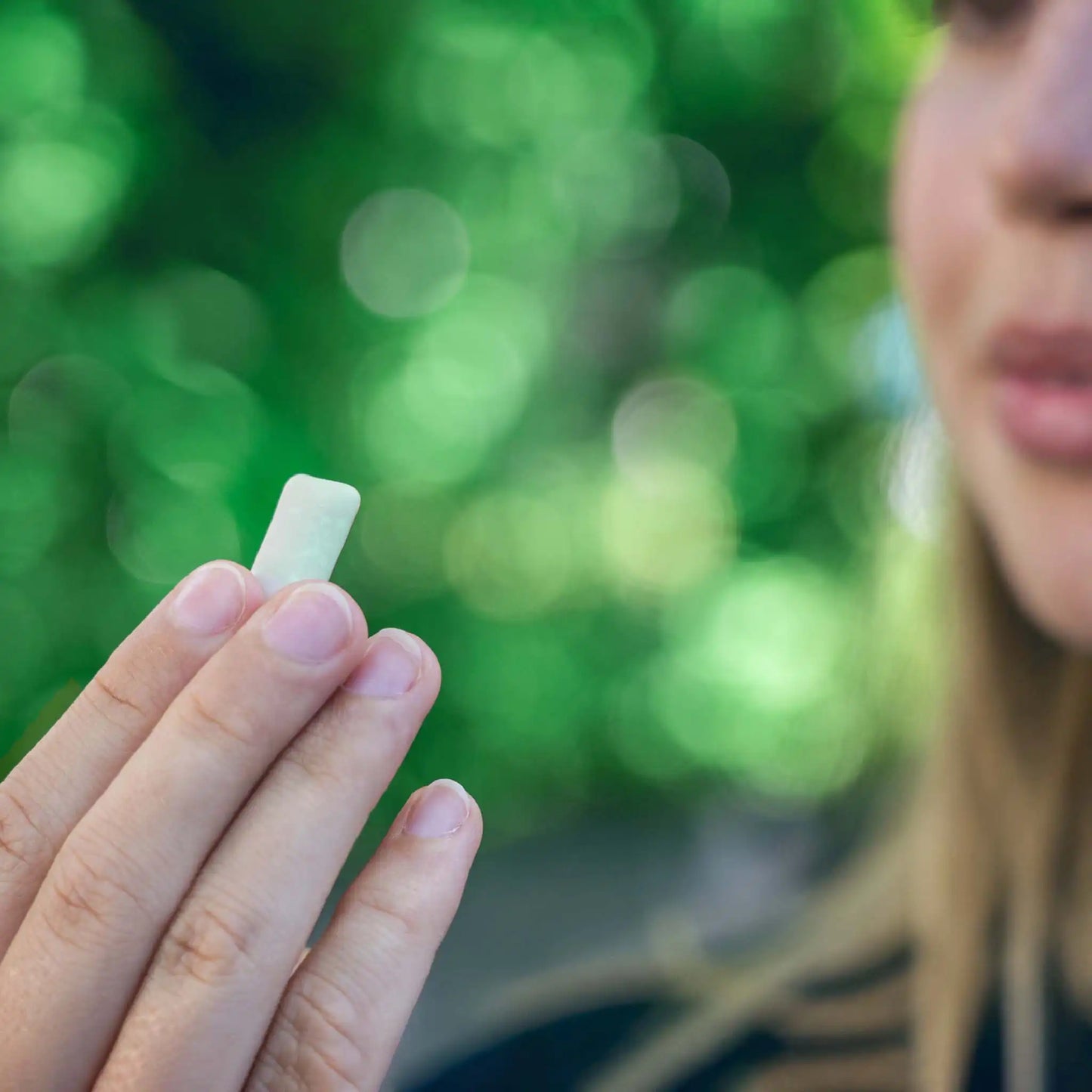 primer plano de un chicle