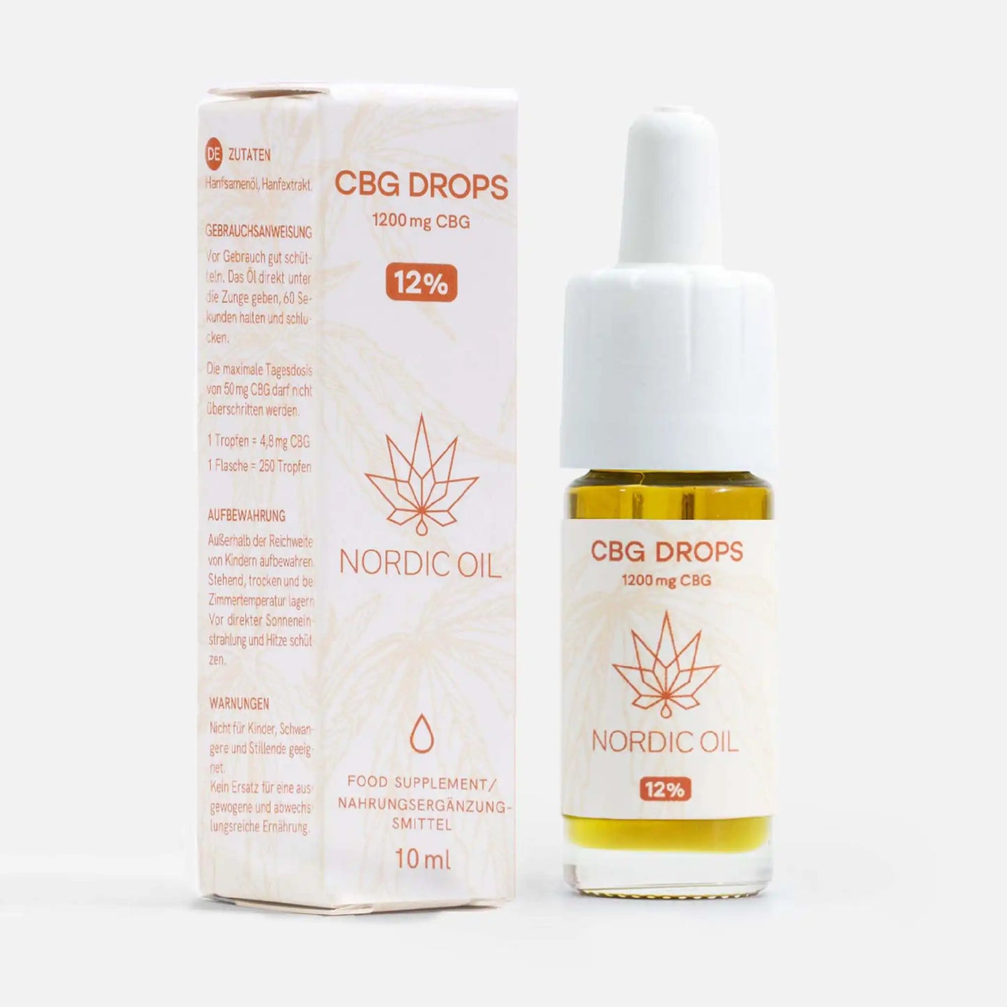 15% de aceite de CBG de amplio espectro con envase