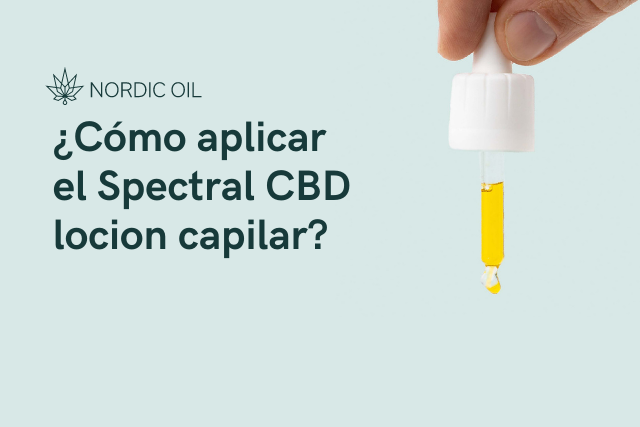 ¿Cómo aplicar el Spectral CBD locion capilar?