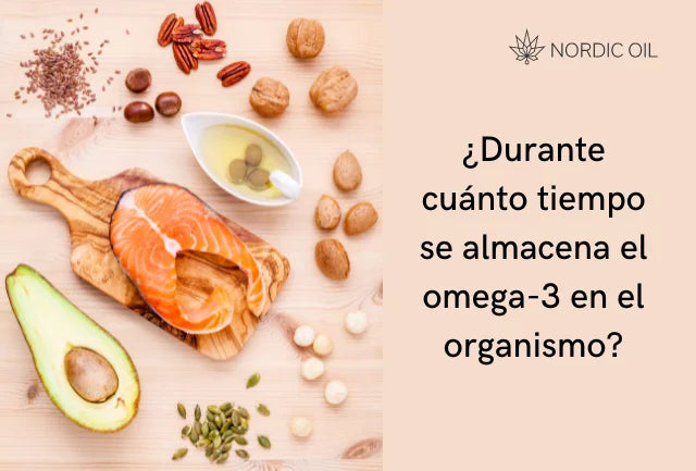¿Durante cuánto tiempo se almacena el omega-3 en el organismo?