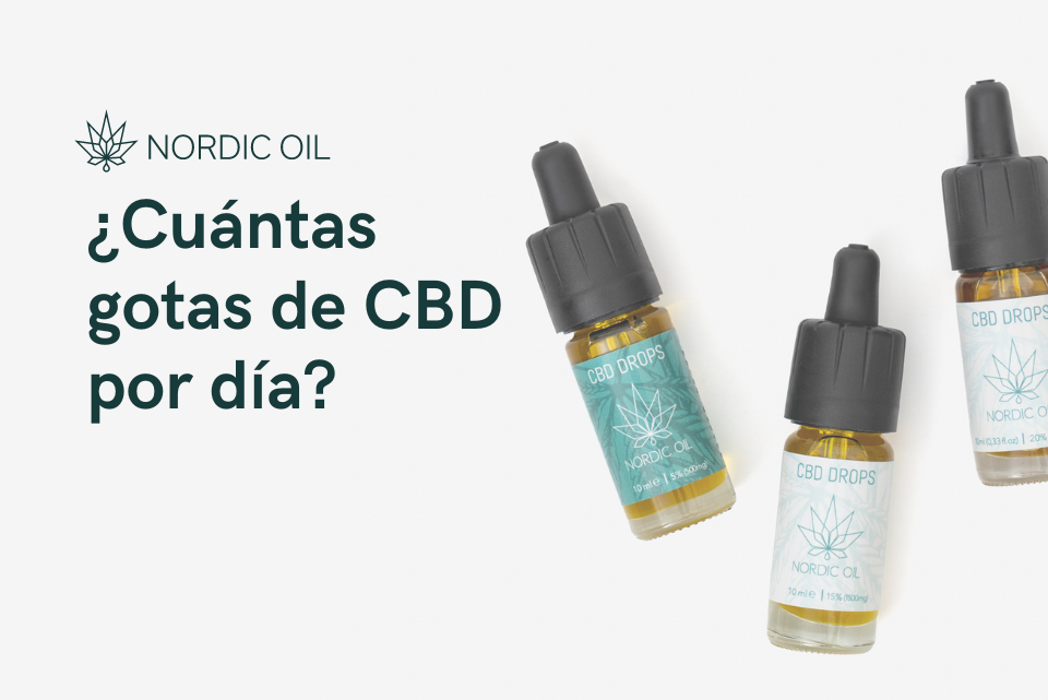 ¿Cuántas gotas de CBD por día?