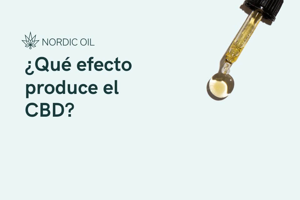 ¿Qué efecto produce el CBD?