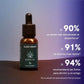 Frasco de Nordic Oil Sleep Drops con cuentagotas sobre fondo degradado azul y morado