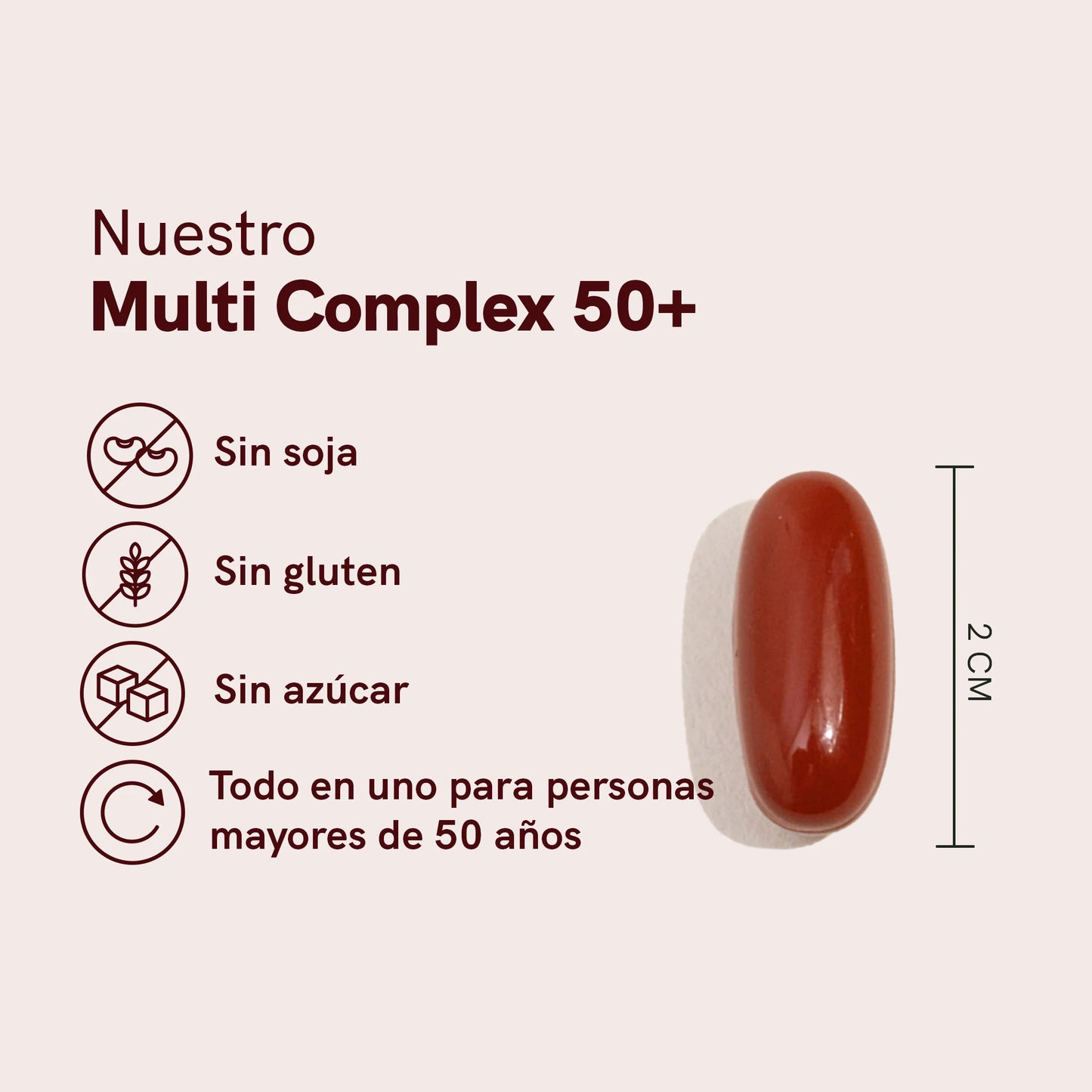 MULTI COMPLEX 50+ | Cápsulas diarias todo en uno