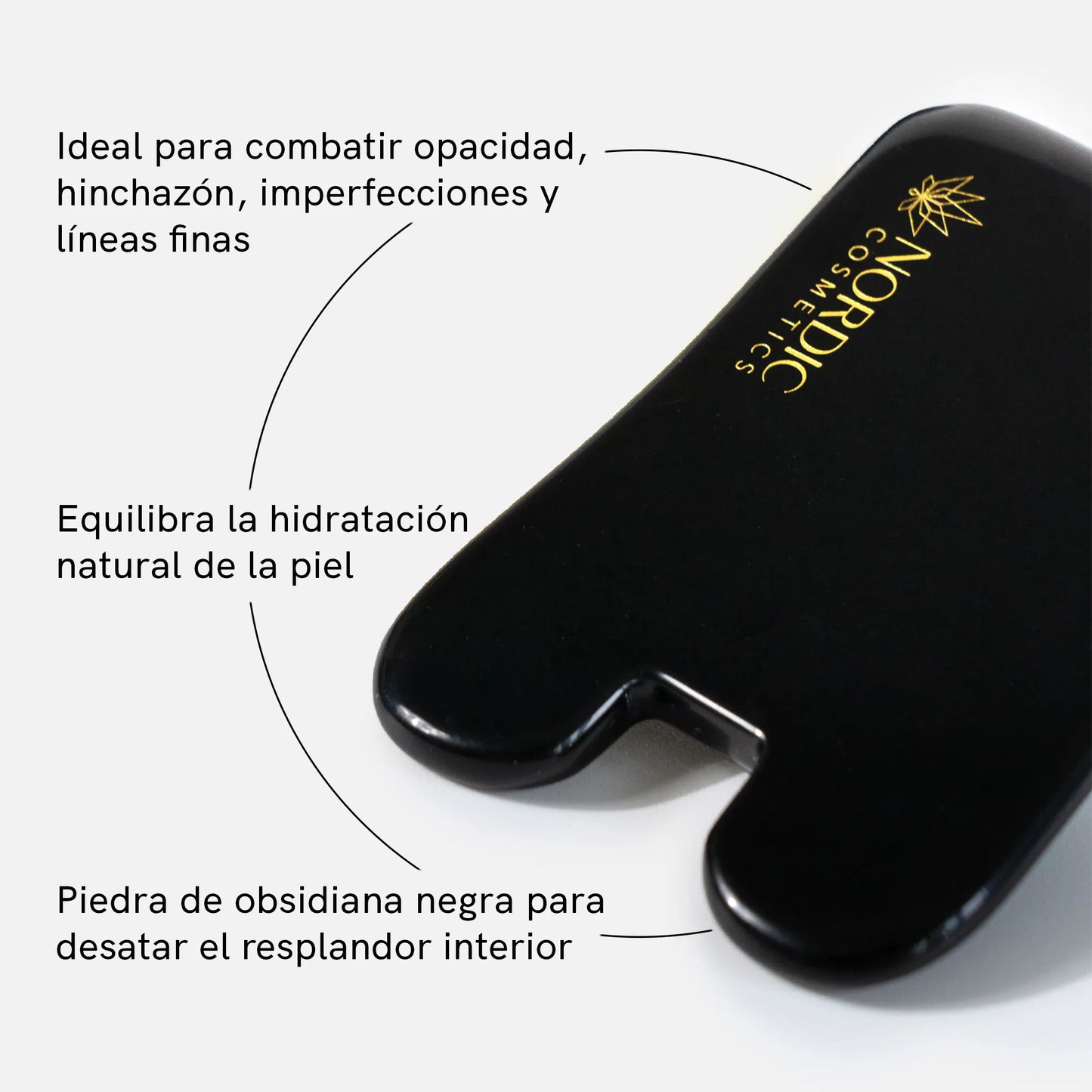 Gua Sha de Obsidiana Negra