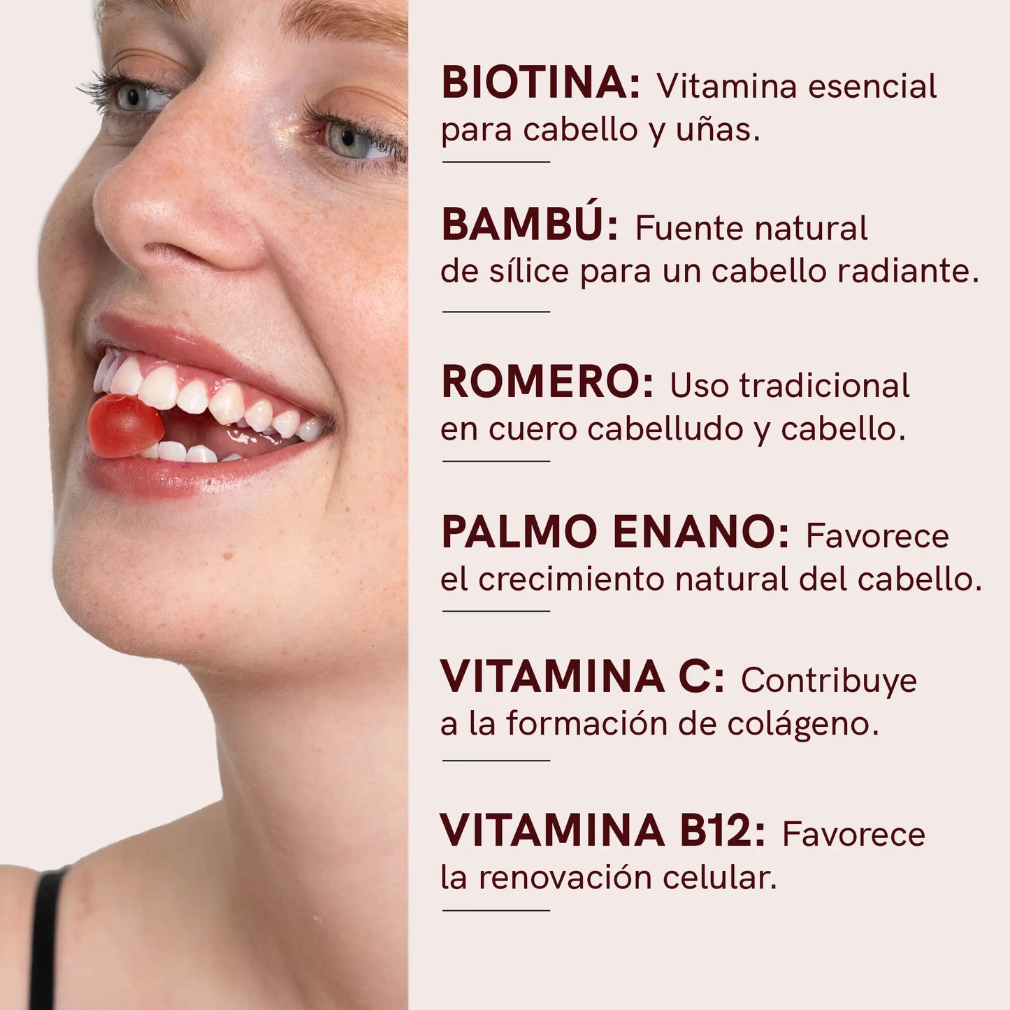 Gominolas para Cabello, Piel y Uñas