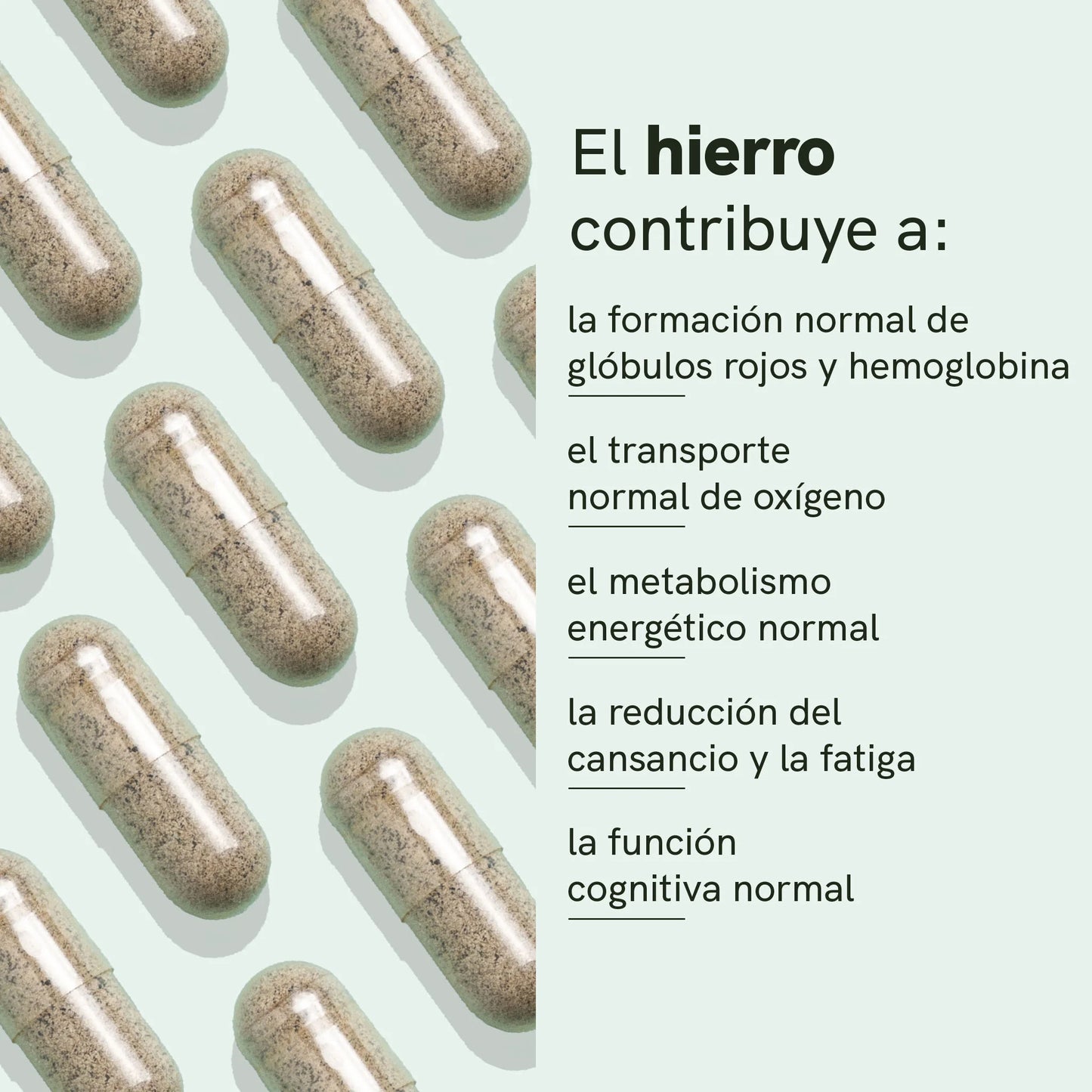 Cápsulas de Hierro y Vitamina C