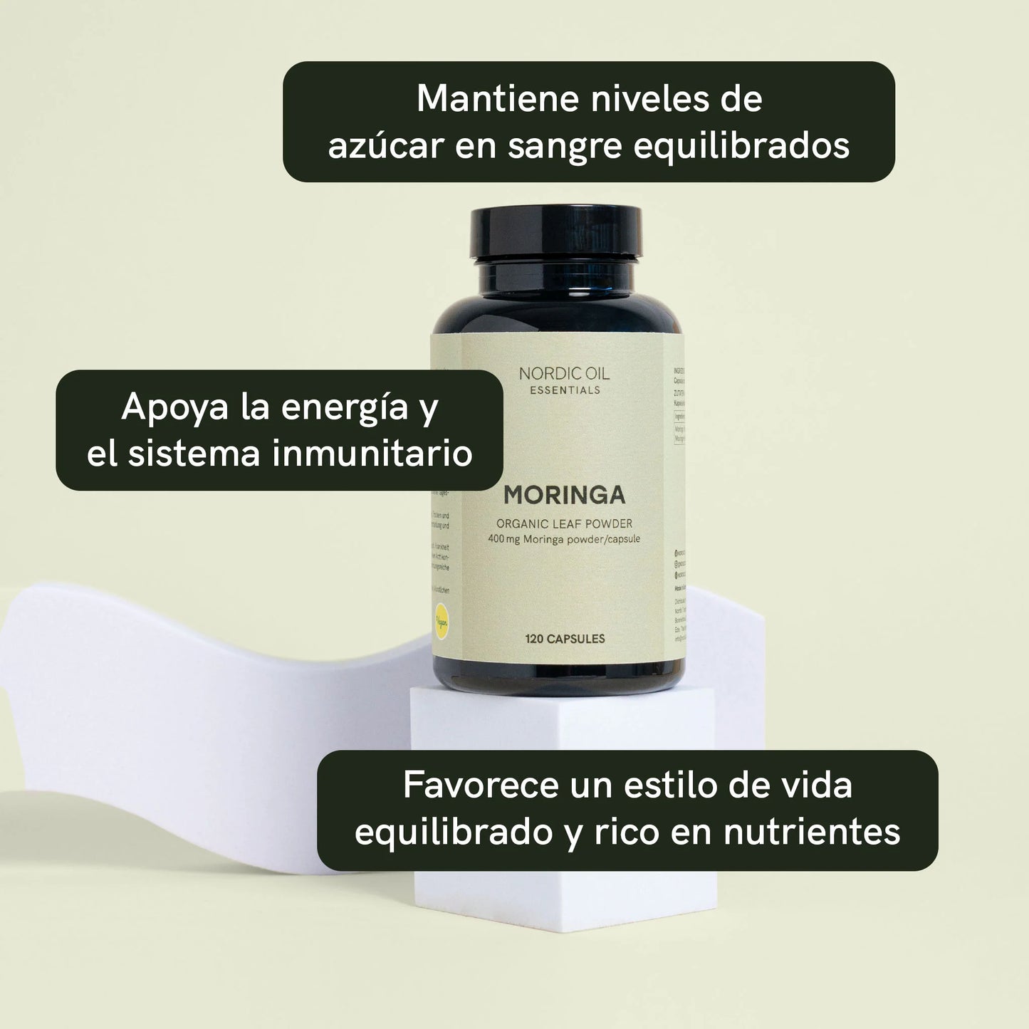 Cápsulas de Moringa en Polvo
