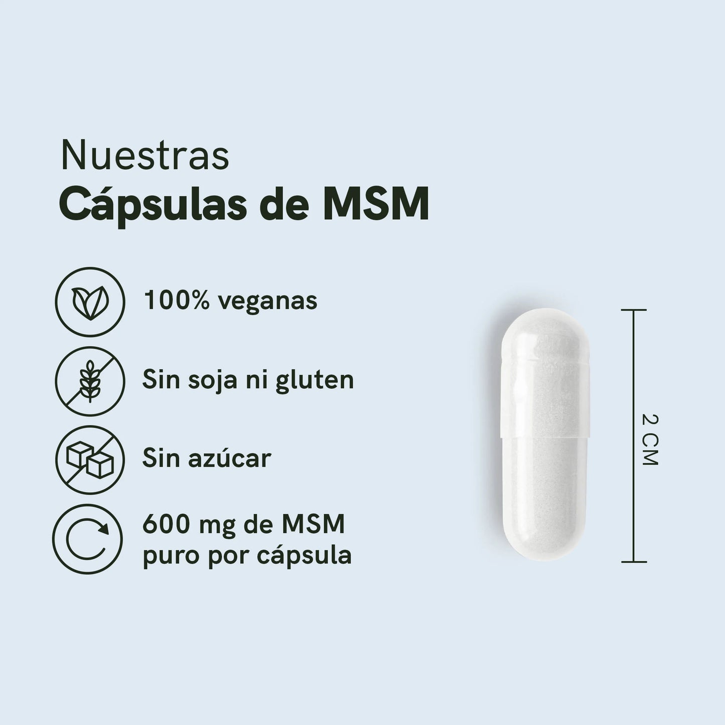Cápsulas de MSM