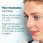 Mujer con parche translúcido en la nariz