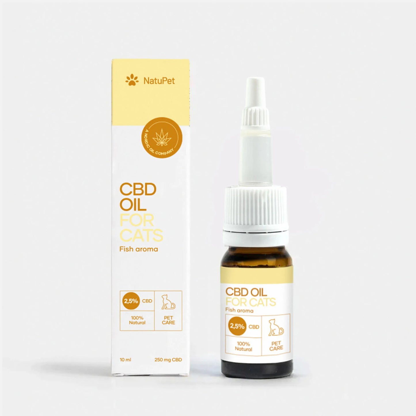 Aceite CBD para Gatos - Pescado - (2,5%)