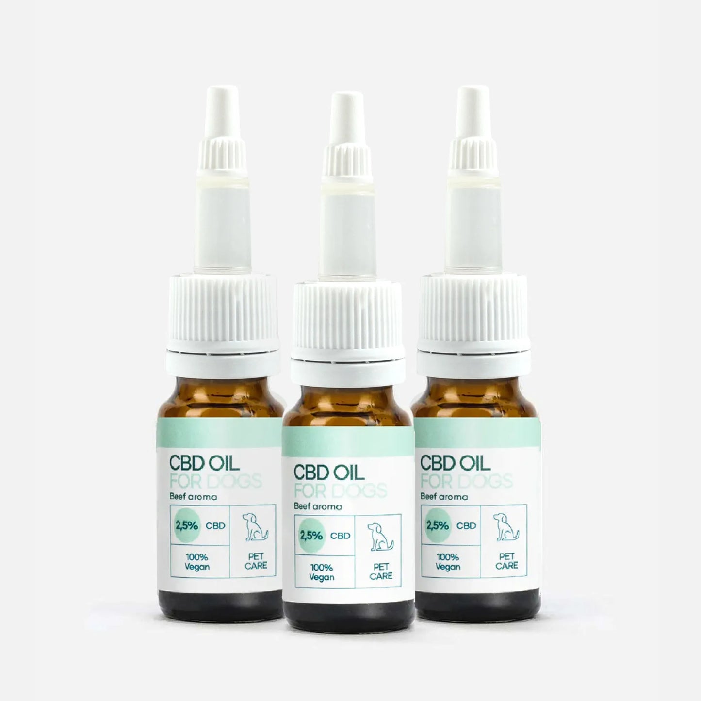 3POR2: Aceite CBD para Perros - Carne - (2,5%)