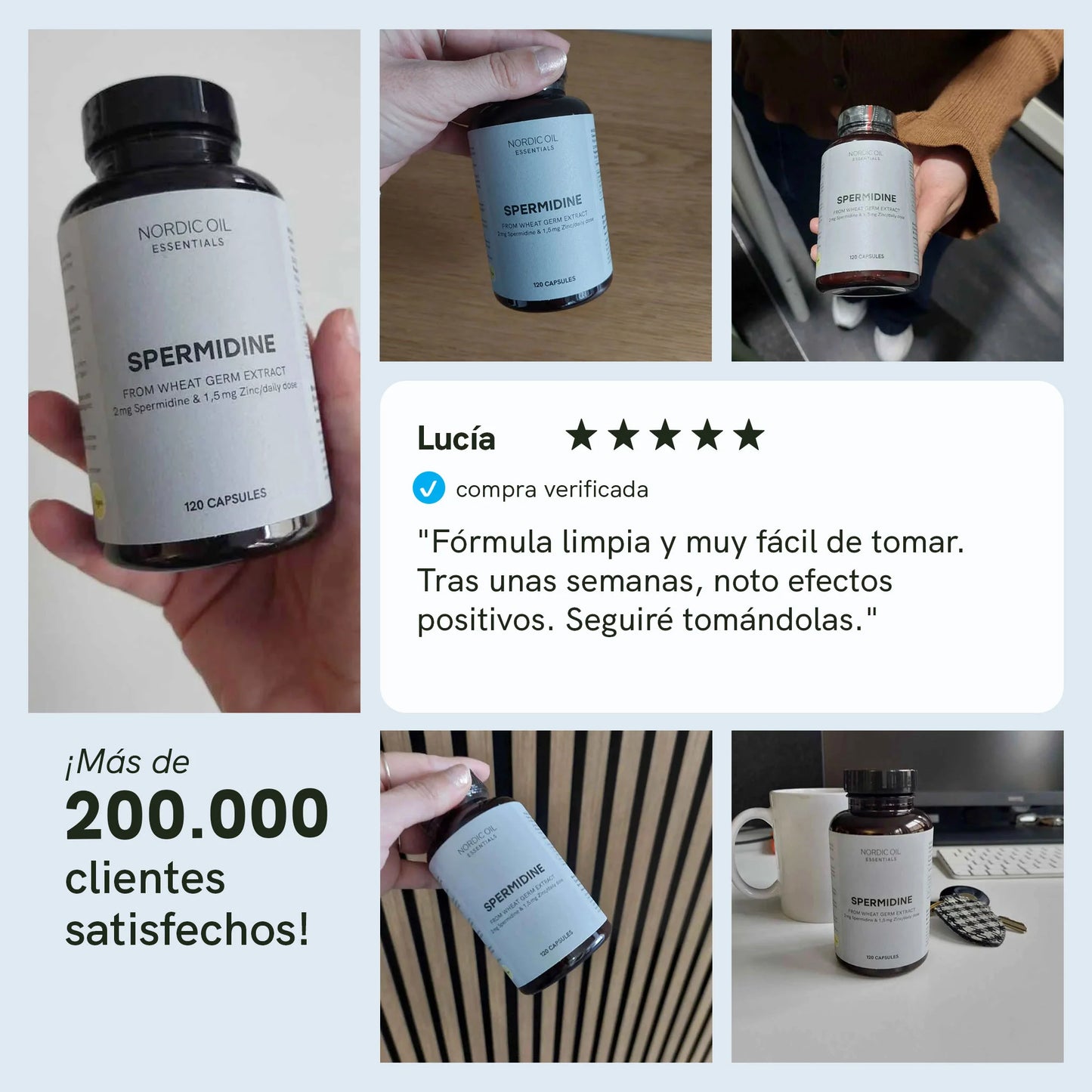 Cápsulas de espermidina