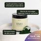 Polvo de espirulina y chlorella