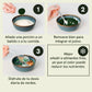 Polvo de espirulina y chlorella
