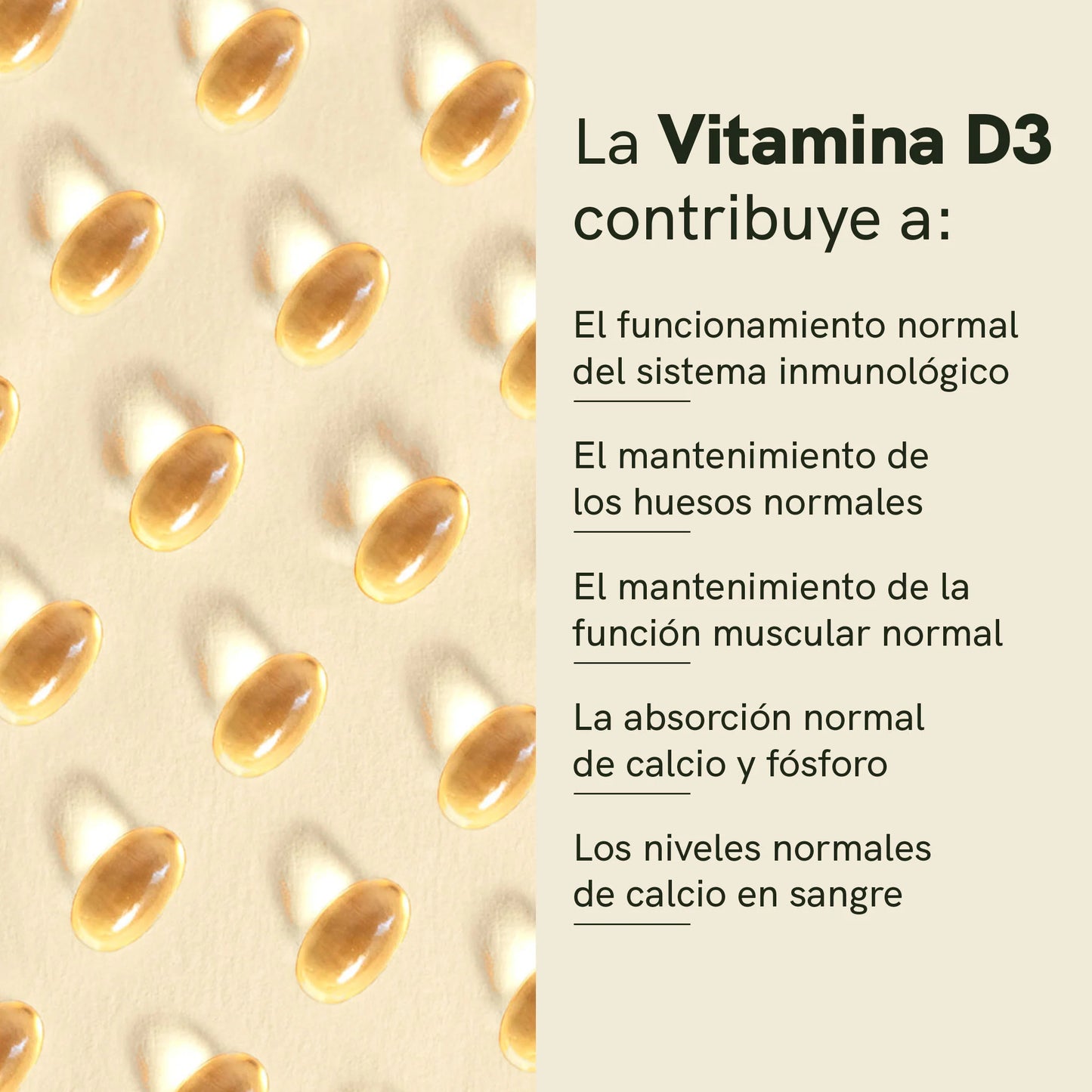 Cápsulas Vitamina D3